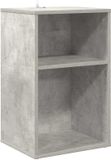 vidaXL Platenkast Betongrijs 38 x 33 x 61 cm Bewerkt hout