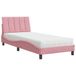 vidaXL Lit avec matelas "Hanko", rose, 80x200 cm, velours