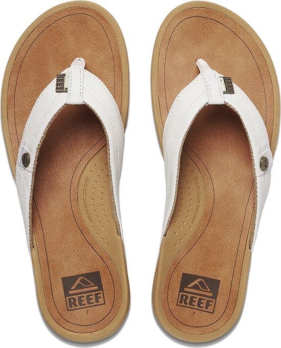 Reef Pacific Dames Teenslippers - Wit - Maat 37,5