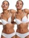 Urban Classics Basic Cotton Lace 2Pack BH - 85D - Wit/Wit