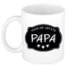 Bellatio Decorations Liefste papa verjaardag cadeau mok - zwart krijtbord - 300 ml - Keramiek - vaderdag