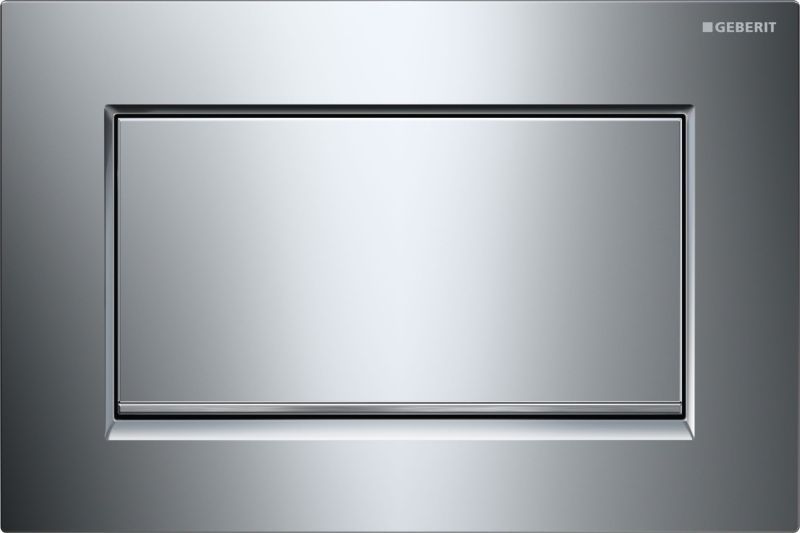 Geberit Sigma 30 bedieningsplaat - 24x16cm - glans verchr. / mat verchr. / glans verchr. - 115.893.KY.1