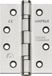 Duovorm Charnière de porte inox (304) mat 127x102x3 mm