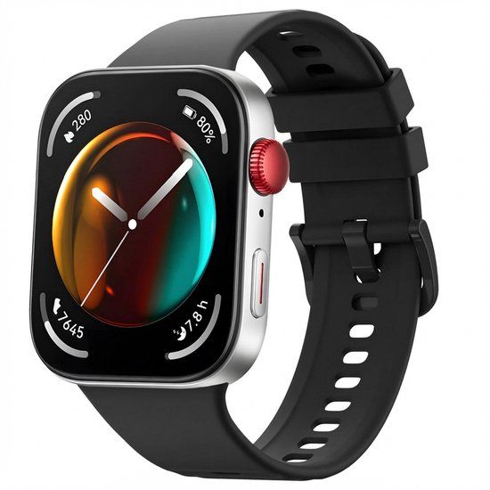 imoshion Huawei Siliconen bandje - Geschikt voor Huawei Watch Fit 4 / 4 Pro / 5 / 5 Pro - Zwart