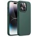 iPhone Apple iPhone 14 Pro tas, camerabeschermhoes, binnenkant met zachte microvezelvoering, stootvast en slank telefoonhoesje, stootvast full-body hoesje, ArmyGreen