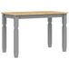 Syfax Corona Eettafel 112x60x75 cm massief grenenhout grijs
