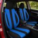 Bremer Sitzbezüge Autostoelhoezen voor Ford Tourneo Transit BJ 2013-18 – Stoelhoezen voor bestuurder en passagier in Zwart/Blauw