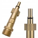 Rosfix Adaptateur M22 - Raccord baïonnette - M22x1,5 Laiton 160bar Joint torique - Convient pour Bosch, Black&Decker