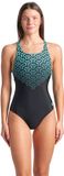 Arena Badpak Kikko V Back Graphic Zwart / Blauw
