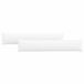 vidaXL - Coussin d'assise - 2 - pièce - Tissu - Blanc - 200 - x - 40 - cm