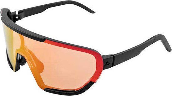 Merida Pro Race Zonnebril Transparant Red Fire Mirror / CAT3