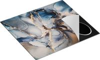 Chefcare Inductie Beschermer Abstract Zwart met Goud 57,6x51,6 cm