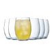 Chef&Sommelier Cheer Up Drinkglazen, laag, 32 cl, van kristal, modern design, gemaakt in Frankrijk, 6 stuks