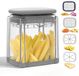 GelldG Coupe-frites - Coupe-frites rapide - Équipé d'une lame en acier inoxydable de 10 mm - Coupe-légumes multifonctionnel