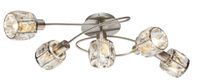 Globo Kris Plafondlamp Nikkel Metaal E14 54356-5