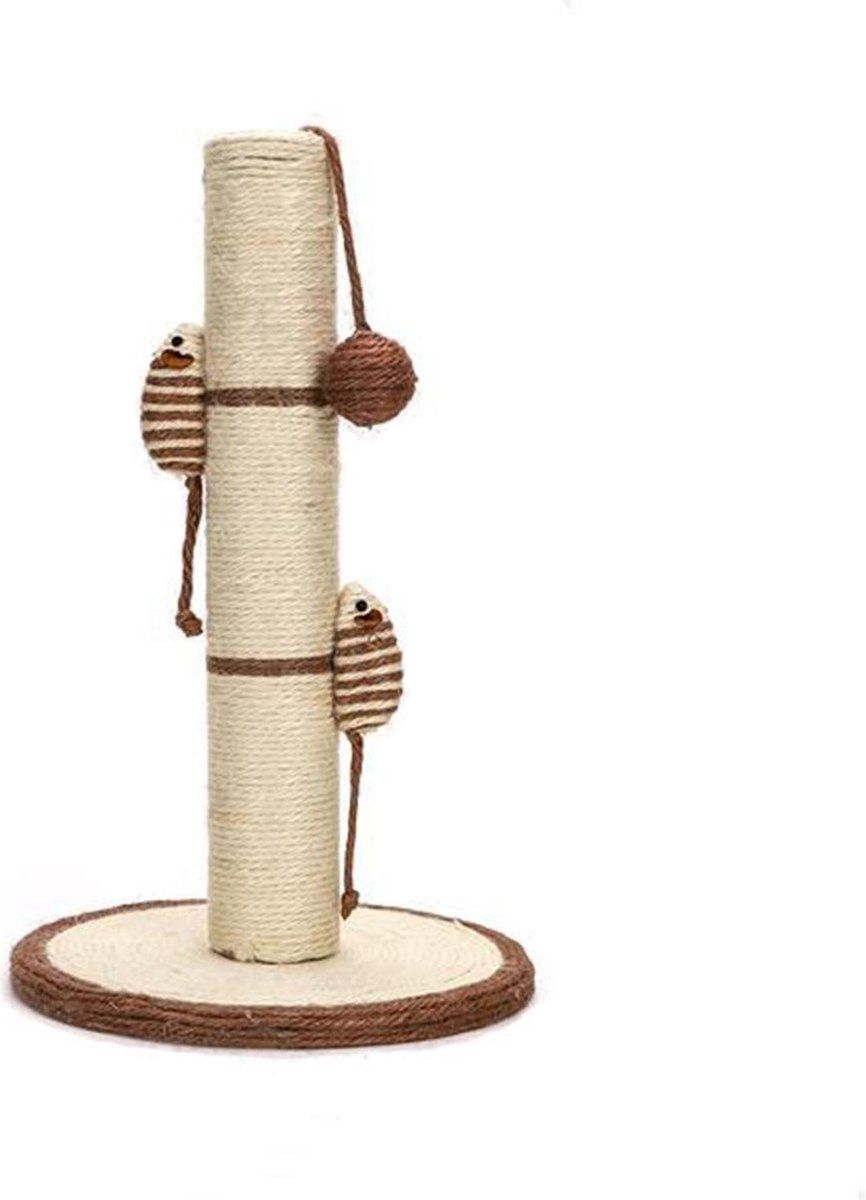 Nobleza Mini Krabpaal 40NFX - Kitten - Beige - L25 x B25 x H40 cm