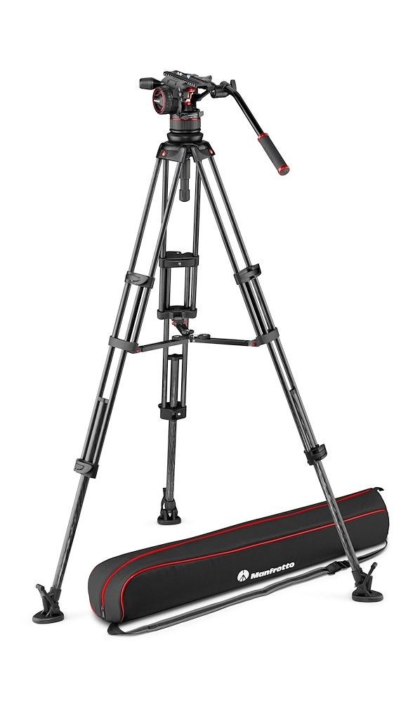 Manfrotto MVKN12TWINMC Tripod - Digital/Film Cameras - 12kg Max Load - Black