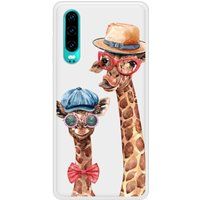 P30 Funny Girafe Bedrukt siliconen hoesje