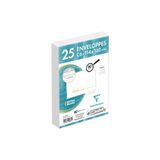 Clairefontaine 5986C – verpakking met 25 witte enveloppen, C6 – 114 x 162 mm – voorgesorteerd – zelfklevend – 80 g/m²