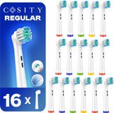 Cosity Universele opzetborstels - Geschikt voor Oral-B - 16 stuks