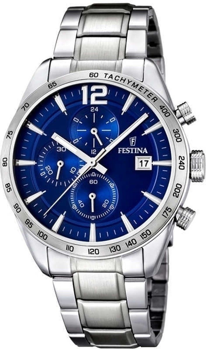 Festina F16759/3 Chronograaf - Herenhorloge - Zilverkleurig - 43.5 mm