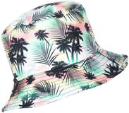 Wilbers Vissershoedje Hawaii Palmbomen Multikleur Polyester Kinderen