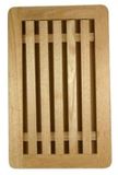 Cosy&Trendy Planche à pain - avec bac collecteur de miettes - 38x24 cm - Bois - Marron