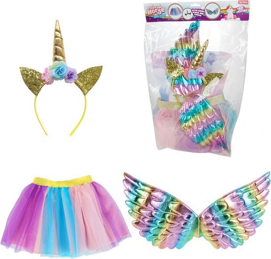 Top1Toys Toi-Toys Verkleed Speelset Eenhoorn 3-Delig