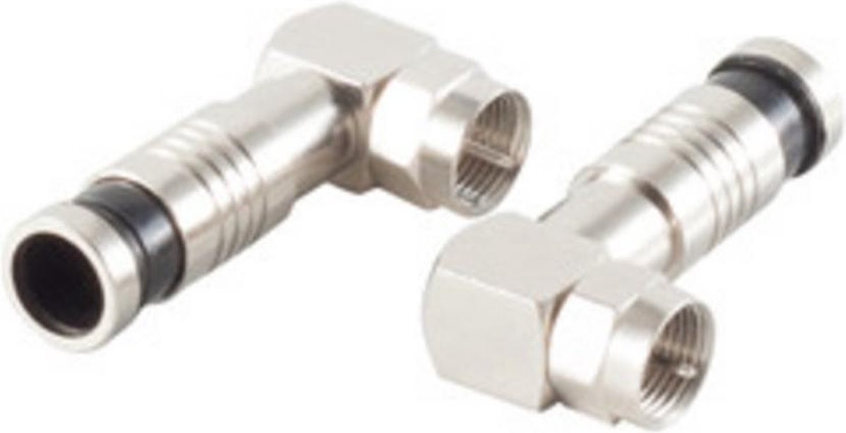 S-Impuls Compressie F-connector voor 7 mm kabel / haaks