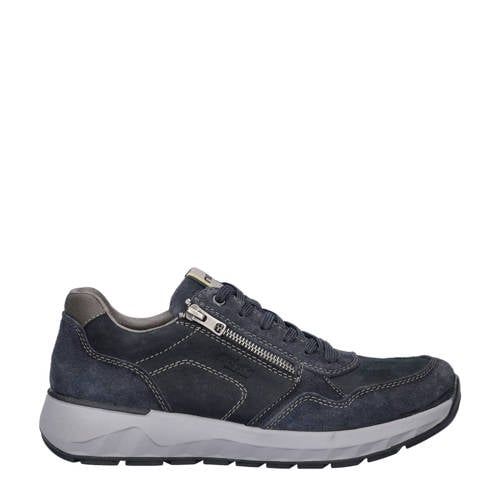 Rieker nubuck sneakers donkerblauw