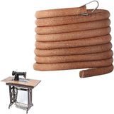 Merkloos Riemen voor naaimachines, gemaakt van rundsleder – 183 cm (diameter 5 mm) – Vintage, voor huishoudelijk gebruik