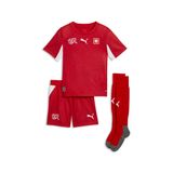 PUMA Zwitserland 2026 mini-thuistenue, Rood/Wit, Maat 5-6Y