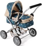 Bayer Chic 2000 Kleine Poppenwagen Smarty Stars Turquoise Beige