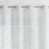 ATMOSPHERA CREATEUR D'INTERIEUR Mia geborduurd vitrage Blanc Polyester 140 cm x 0.10 cm