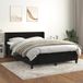 Maison Exclusive - Sommier à lattes de lit avec matelas Noir 140x200 cm Velours