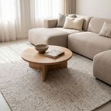 DÉJA Living Vloerkleed 200x290cm - Laagpolig Lichtgrijs Wol - Bela
