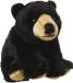 Nature Planet Pluche beer - knuffel beer - zwart - 22 cm