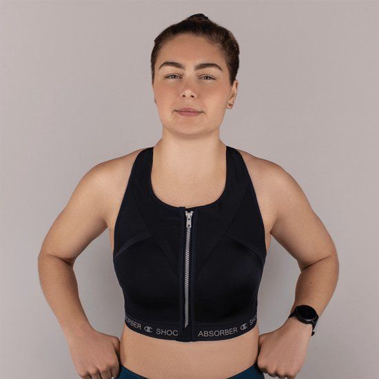 Shock Absorber Infinity Power Bra Black - 85D - Women's Sports Bra - Medium Support - Multicolor