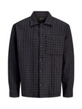 Jack & Jones Geruit Overhemd Lange Mouw Katoen/Polyester Zwart XL