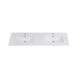 Saniclass Vygo Meubelwastafel - 161.5x46x2cm - overloop - 2 wasbakken - 2 kraangaten - keramiek - glans wit 9160E_2f