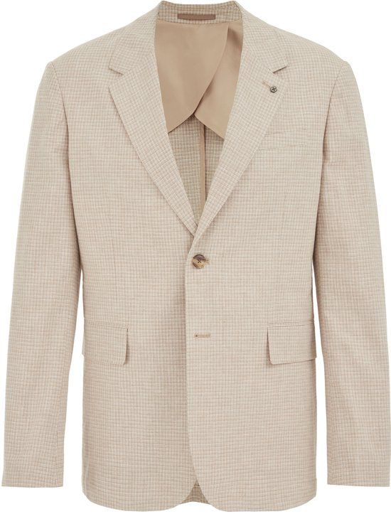 WE Fashion Heren slim fit blazer met micropatroon