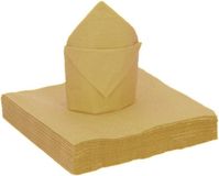 Santex feest servetten - 20x stuks - goud - 40 x 40 cm - papier