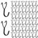 Solidchoice - 50 pièces crochets de panneau perforé en acier inoxydable pour le stockage et la décoration