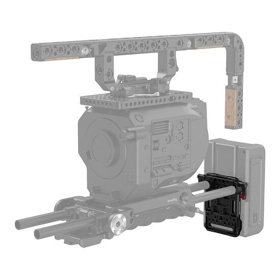 SmallRig 3016 V-Mount Battery Plate with Dual 15mm Rod Clamp