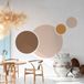 Ambiance Sticker Vooraf gelijmd vliesbehang met gigantische muurschilderingen - ABSTRACT DOTS - 80x60cm