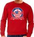 Bellatio Decorations Rood USA drinking team sweater rood heren - Amerika kleding XXL