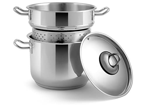 Inoxpran Pastakoker - 24 cm - Met deksel - Inductiebodem