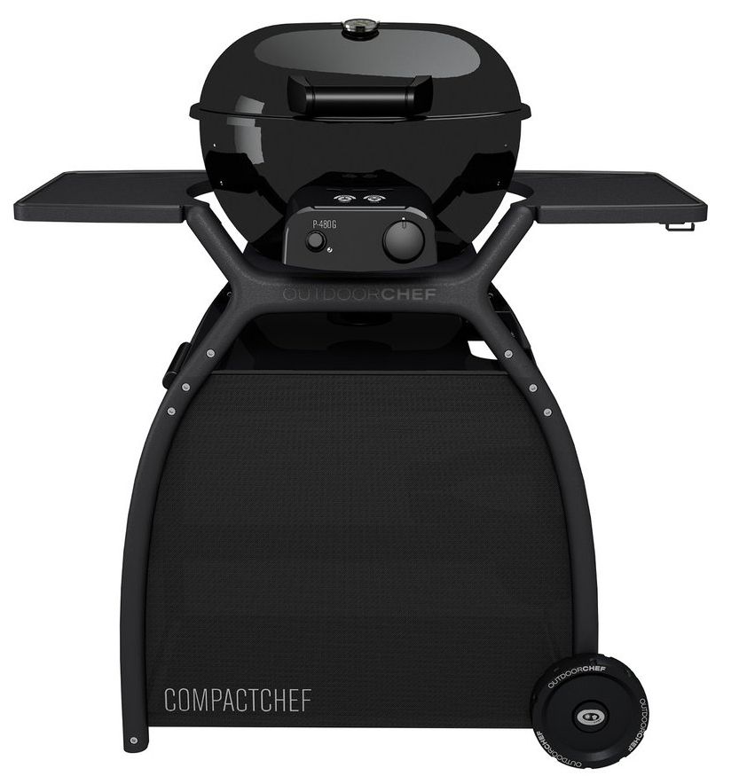 OUTDOORCHEF P-480 G COMPACTCHEF Grill - Zwart - Verrijdbaar - 5600 W