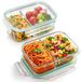 Famanu – Set de 2 boîtes de conservation en verre de 1000 ml