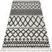 Tapis Rugsx Tapis BERBER SAFI N9040 blanc / bordure noire 180x270 cm